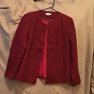 Red and black checkered coldwater creek jacket
